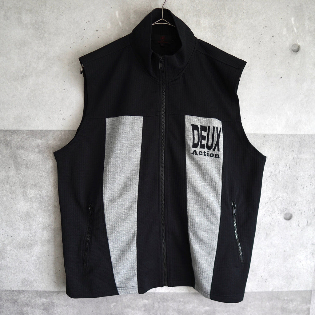 High neck zip up vest