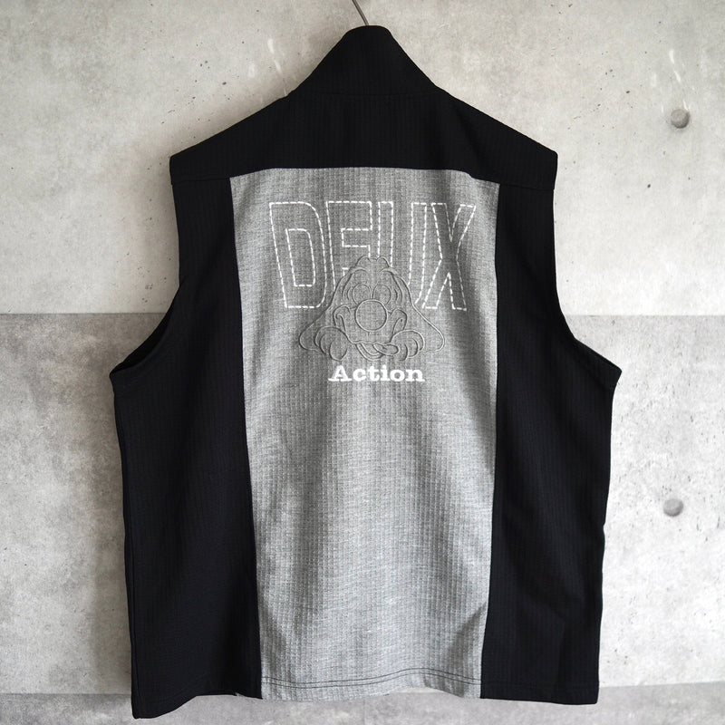 High neck zip up vest - NEWSED