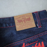 Hip Logo Denim Pants - NEWSED