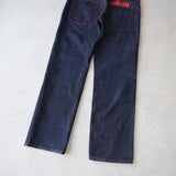 Hip Logo Denim Pants - NEWSED