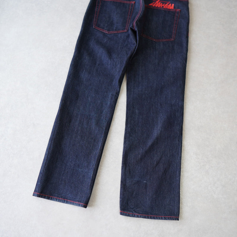 Hip Logo Denim Pants - NEWSED