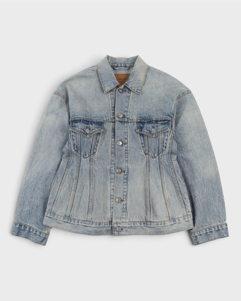 バレンシアガ Hourglass Denim Jacket ジャケット インディゴブルー 36 レディース 未使用品