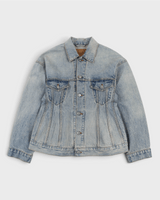 バレンシアガ Hourglass Denim Jacket ジャケット インディゴブルー 36 レディース 未使用品 - NEWSED