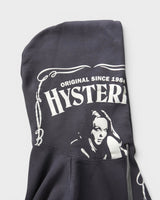 ヒステリックグラマー HYS WHISKY フーディー パーカー チャコールグレー メンズ レディース - NEWSED