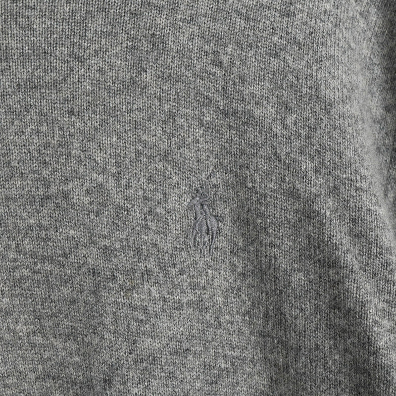 ポロ ラルフローレン ポニーロゴ ニット グレー