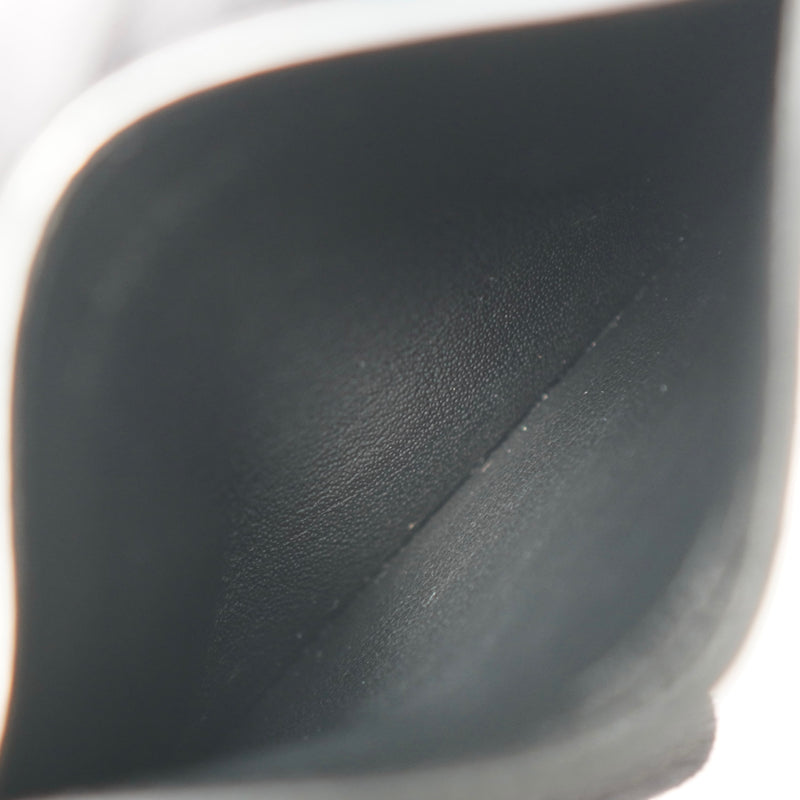 サンローラン パリ スタッズ レザー パスケース カードケース ブラック / シルバー