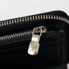 Louis Vuitton Damier Graphite Zippy 钱包 垂直长款钱包 圆形拉链 黑色 IC 芯片内置 M63324