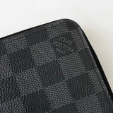ルイ ヴィトン ダミエ・グラフィット ジッピーウォレット・ヴェルティカル 長財布 ラウンドジップ ブラック ICチップ内蔵 M63324 - NEWSED