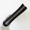 Louis Vuitton Damier Graphite Zippy 钱包 垂直长款钱包 圆形拉链 黑色 IC 芯片内置 M63324
