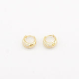 トムウッド Ice Huggies Pave フープ ピアス 925×18K ゴールド 未使用品 - NEWSED