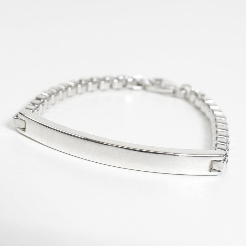 ティファニー ベネチアン リンク ID プレート シルバー925 ブレスレット 新品仕上げ - NEWSED