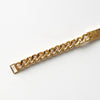 ID Plate Motif GP Gold Chain Bracelet