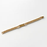 ID Plate Motif GP Gold Chain Bracelet - NEWSED