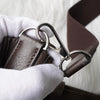 Hermès Evelyne II PM Taurillon Clemence Havana 皮革单肩包，银色金属配件和 K 标志，棕色