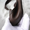 Hermès Evelyne II PM Taurillon Clemence Havana 皮革单肩包，银色金属配件和 K 标志，棕色