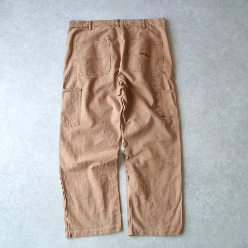 Logo embroidered work pants
