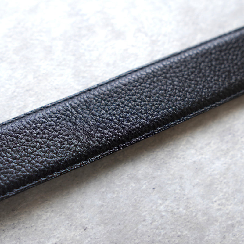 90's｜Logo buckle leather belt