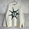 ハフ IMPACT CREWNECK SWEATER ロゴ ニット オフホワイト