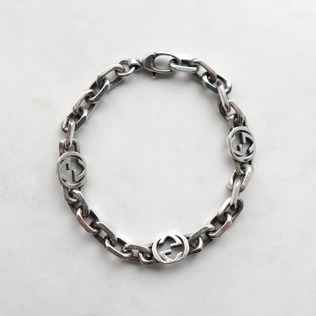 Interlocking G Silver Bracelet