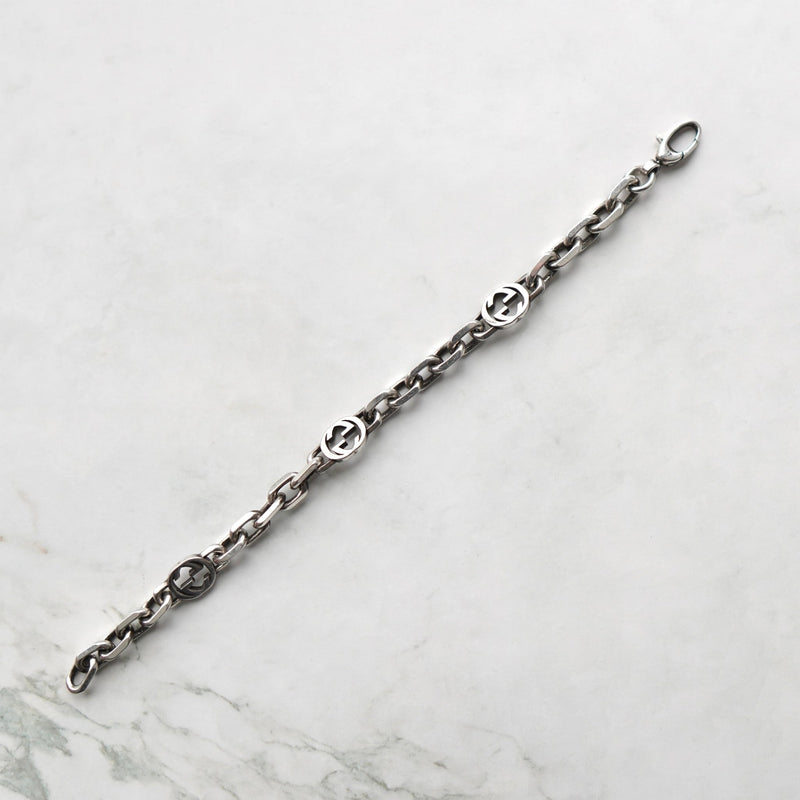 Interlocking G Silver Bracelet - NEWSED