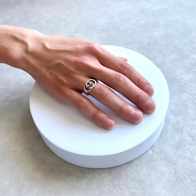 Interlocking G Silver Ring - NEWSED