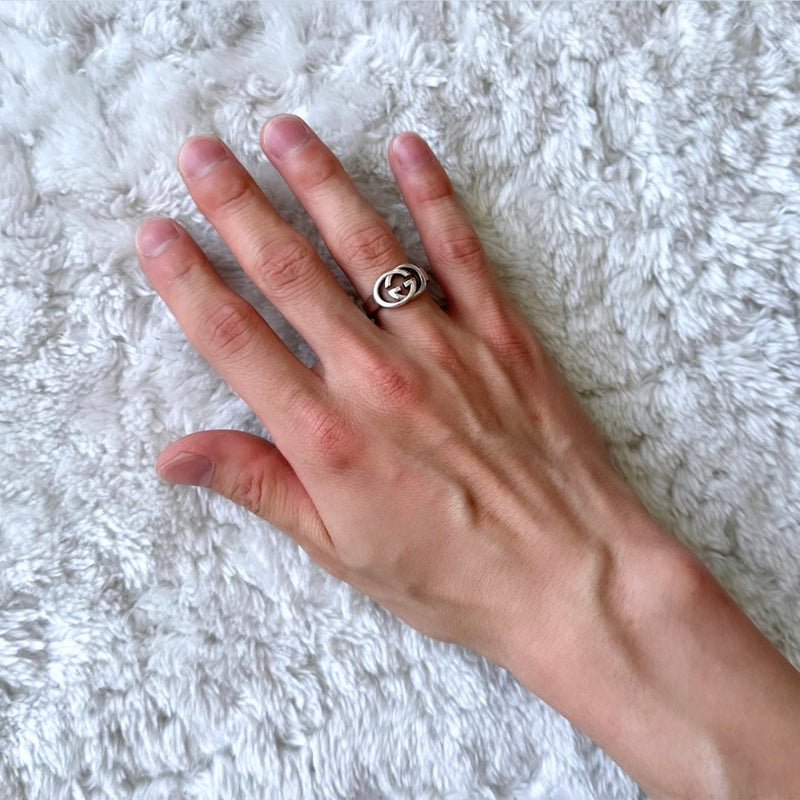 Interlocking G Silver Ring - NEWSED