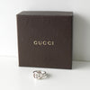 Interlocking G Silver Ring Size:10