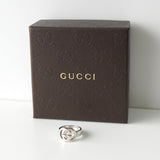 Interlocking G Silver Ring Size:10 - NEWSED