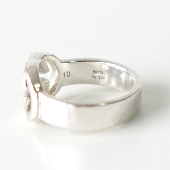Interlocking G Silver Ring Size:10 - NEWSED