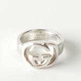 Interlocking G Silver Ring Size:10 - NEWSED