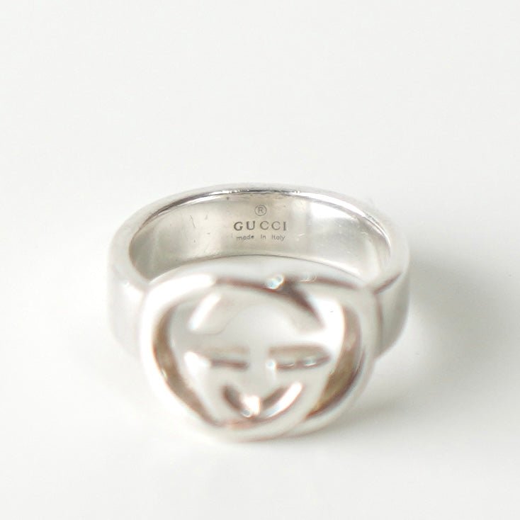 Interlocking G Silver Ring Size:10 - NEWSED