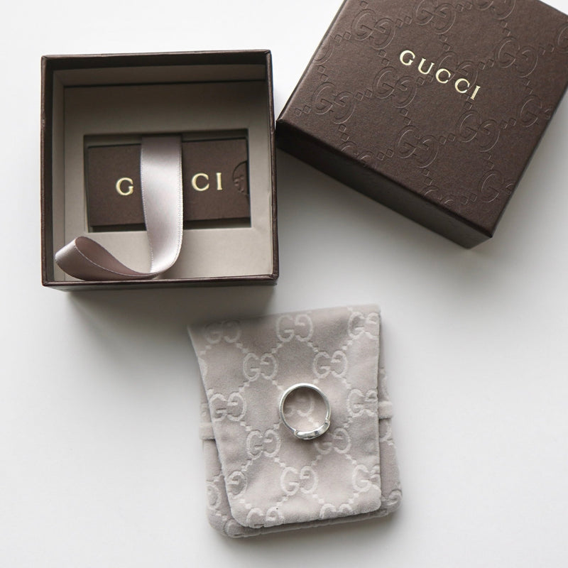 Interlocking G Silver Ring Size:10 - NEWSED