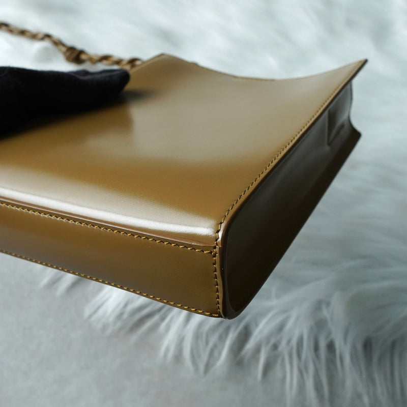 ジルサンダー タングル スモール レザー ショルダーバッグ ブラウン