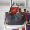 Jacquard Leather Tote Bag