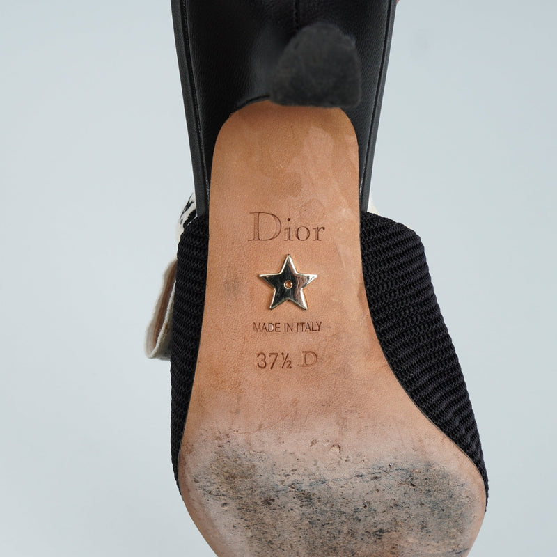 ディオール J'Adior スリングバックパンプス ブラック 37 1/2 D / 24.0cm〜24.5cm - NEWSED