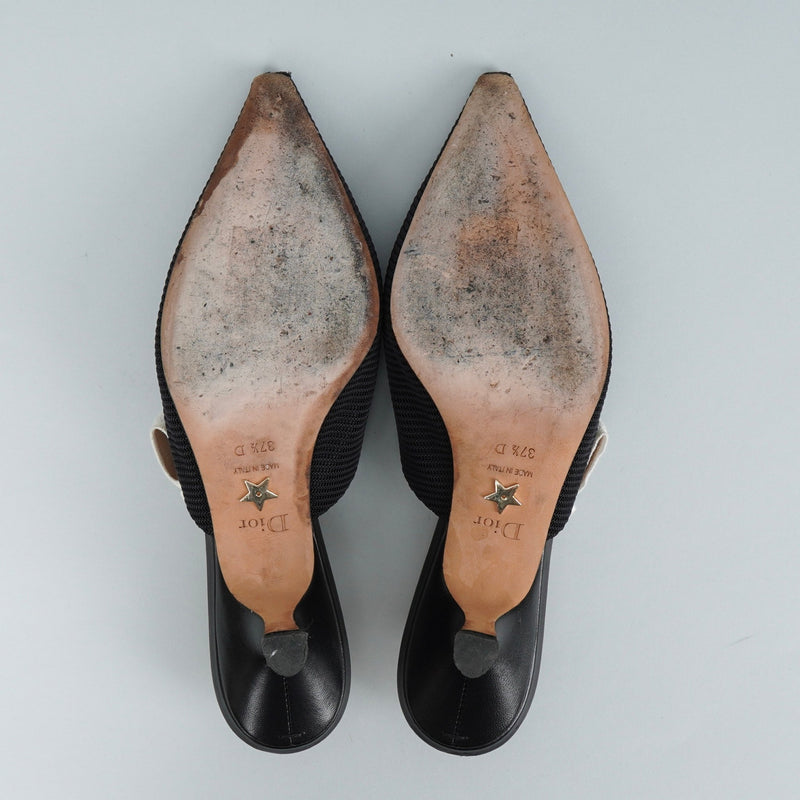 ディオール J'Adior スリングバックパンプス ブラック 37 1/2 D / 24.0cm〜24.5cm - NEWSED