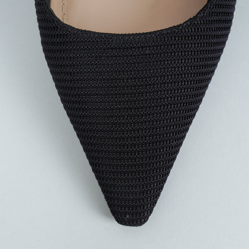 ディオール J'Adior スリングバックパンプス ブラック 37 1/2 D / 24.0cm〜24.5cm - NEWSED