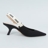 ディオール J'Adior スリングバックパンプス ブラック 37 1/2 D / 24.0cm〜24.5cm - NEWSED