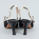 ディオール J'Adior スリングバックパンプス ブラック 37 1/2 D / 24.0cm〜24.5cm - NEWSED