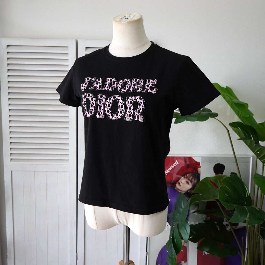 クリスチャン ディオール ガリアーノ期 J'Adore Dior ジャドール Tシャツ ブラック レディース