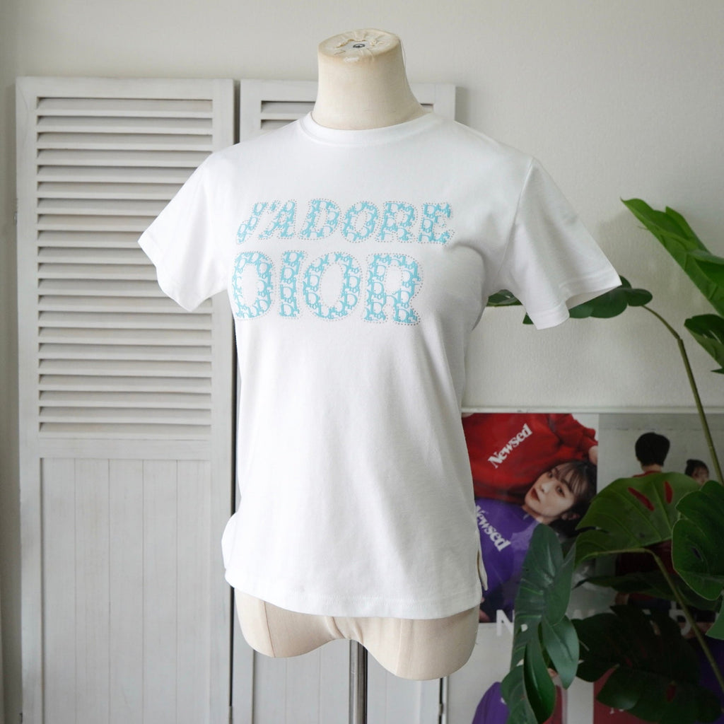 クリスチャン ディオール ガリアーノ期 J'Adore Dior ジャドール Tシャツ ホワイト レディース