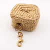 Jamie Cassandra Logo Raffia Mini Pouch