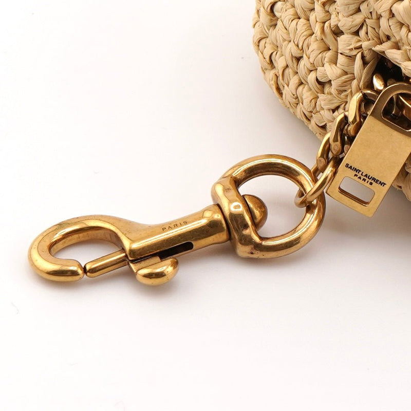 Jamie Cassandra Logo Raffia Mini Pouch - NEWSED