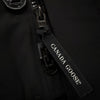 カナダグース Jasper Parka ジャスパー パーカ ロゴワッペン・ファー付き フーデッド ダブルジップアップ ダウンジャケット ブラック S メンズ
