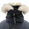 カナダグース Jasper Parka ジャスパー パーカ ロゴワッペン・ファー付き フーデッド ダブルジップアップ ダウンジャケット ブラック S メンズ