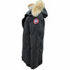 カナダグース Jasper Parka ジャスパー パーカ ロゴワッペン・ファー付き フーデッド ダブルジップアップ ダウンジャケット ブラック S メンズ