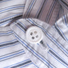 ヴィエン JERSEY SLEEVES SHIRT ストライプ柄 ドッキングデザイン 長袖シャツ ブルー M メンズ