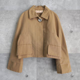 Jewelry Button Cropped Jacket - NEWSED