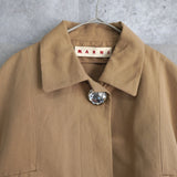Jewelry Button Cropped Jacket - NEWSED