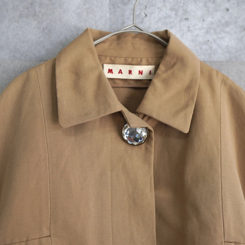 Jewelry Button Cropped Jacket - NEWSED